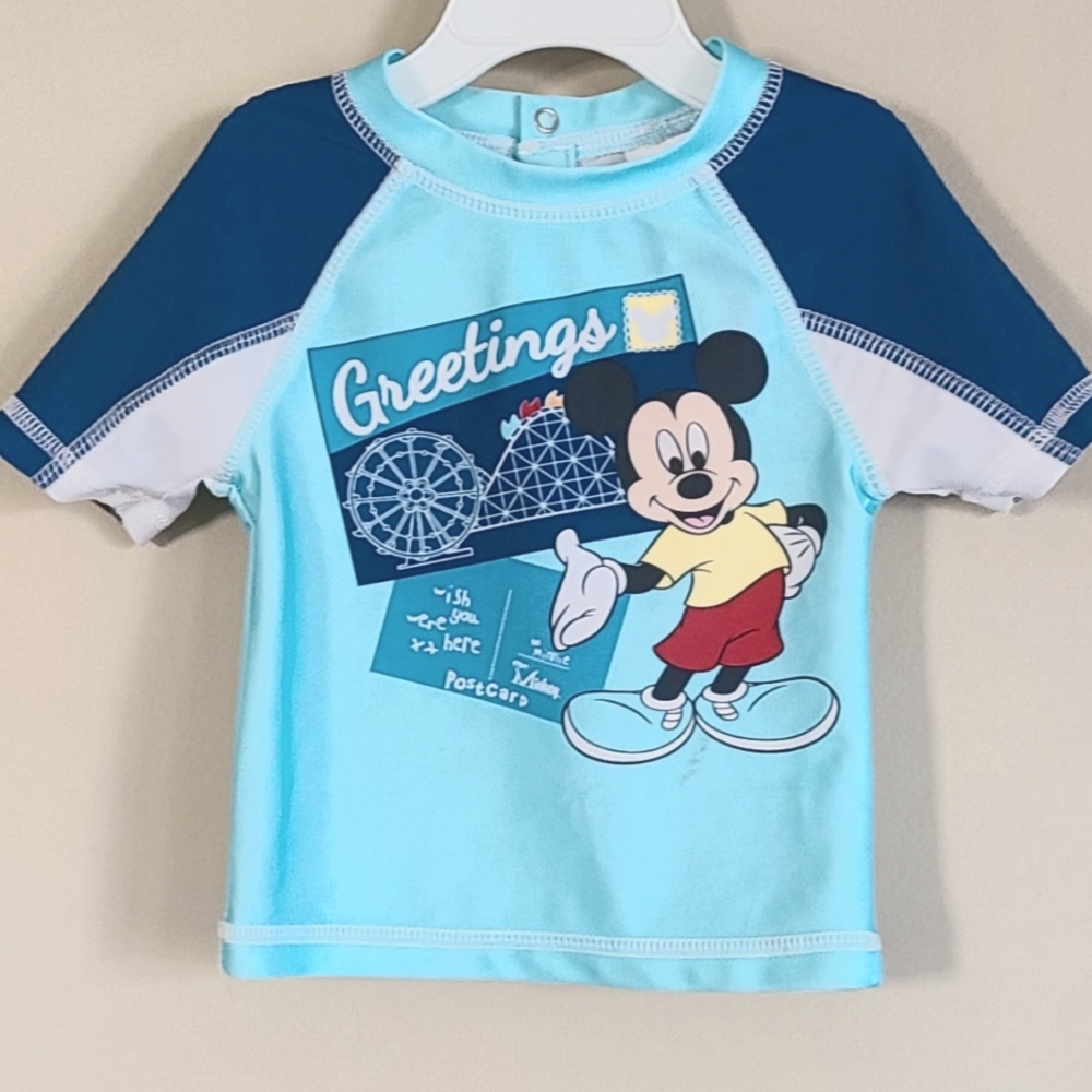 Disney Mickey Mouse rashguard swim shirt